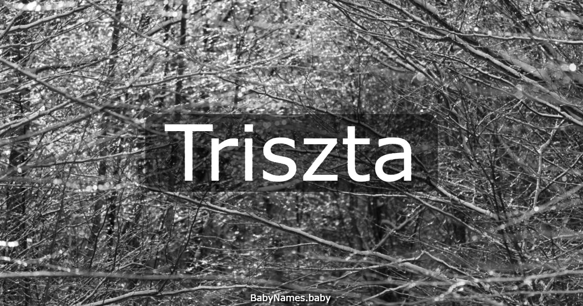 Triszta