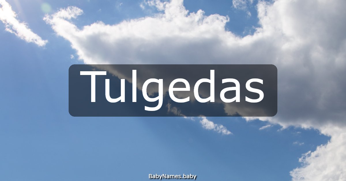 Tulgedas