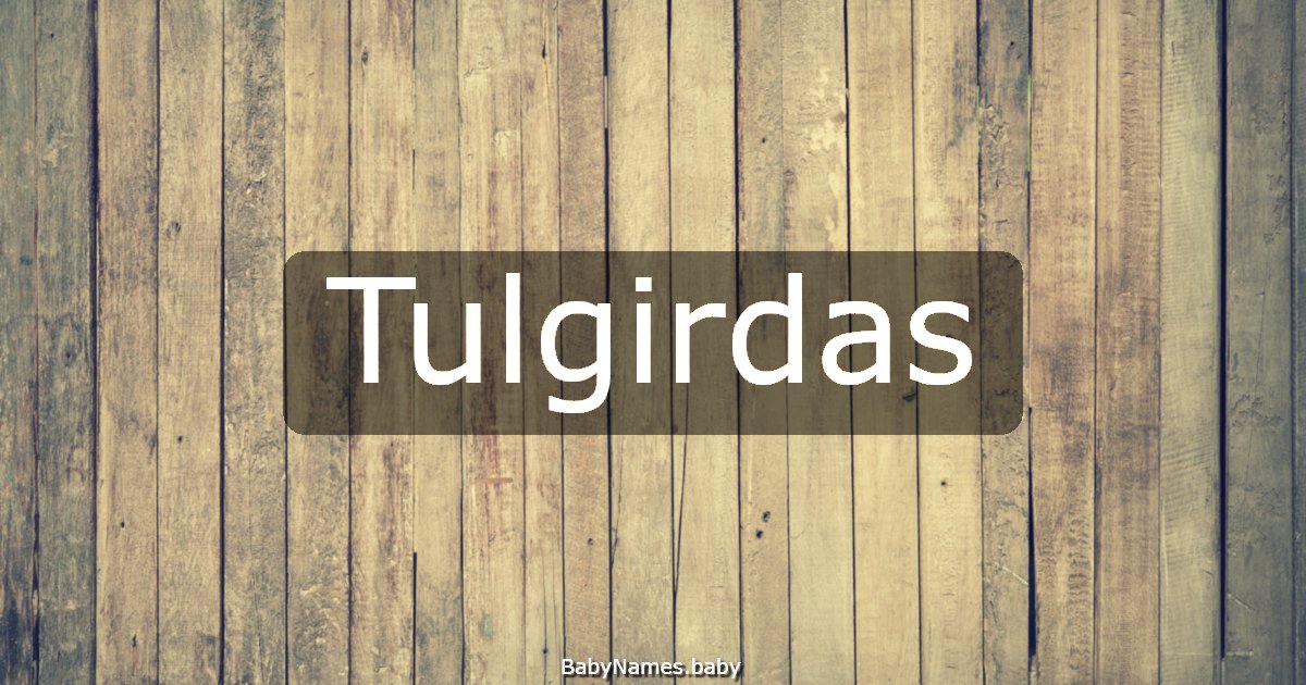 Tulgirdas