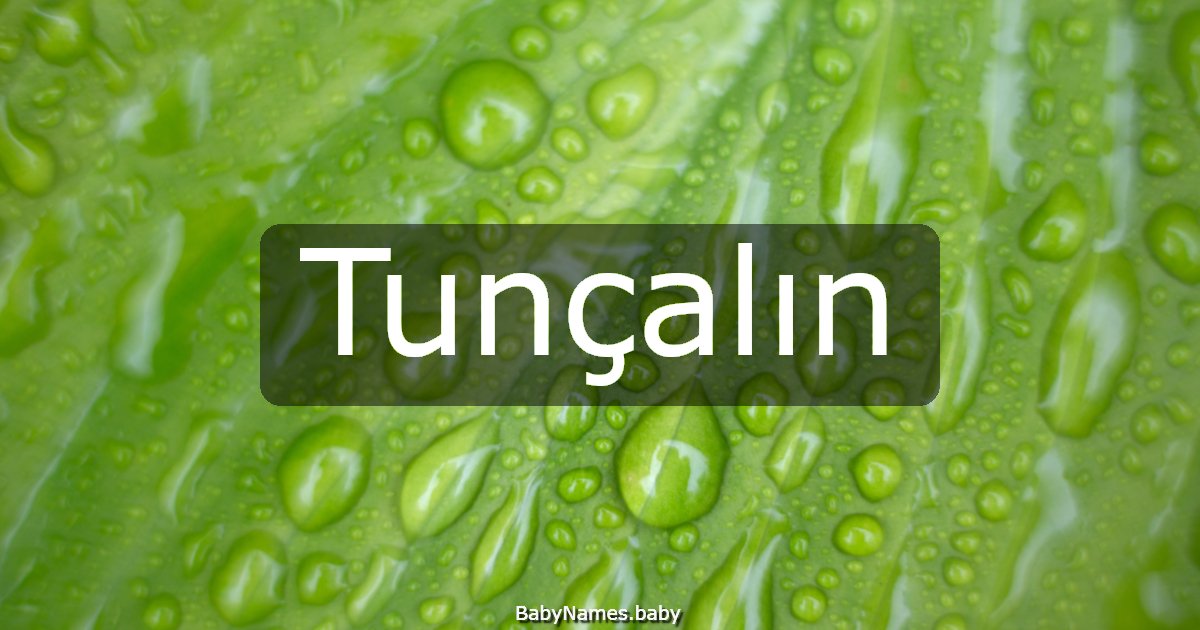 Tunçalın