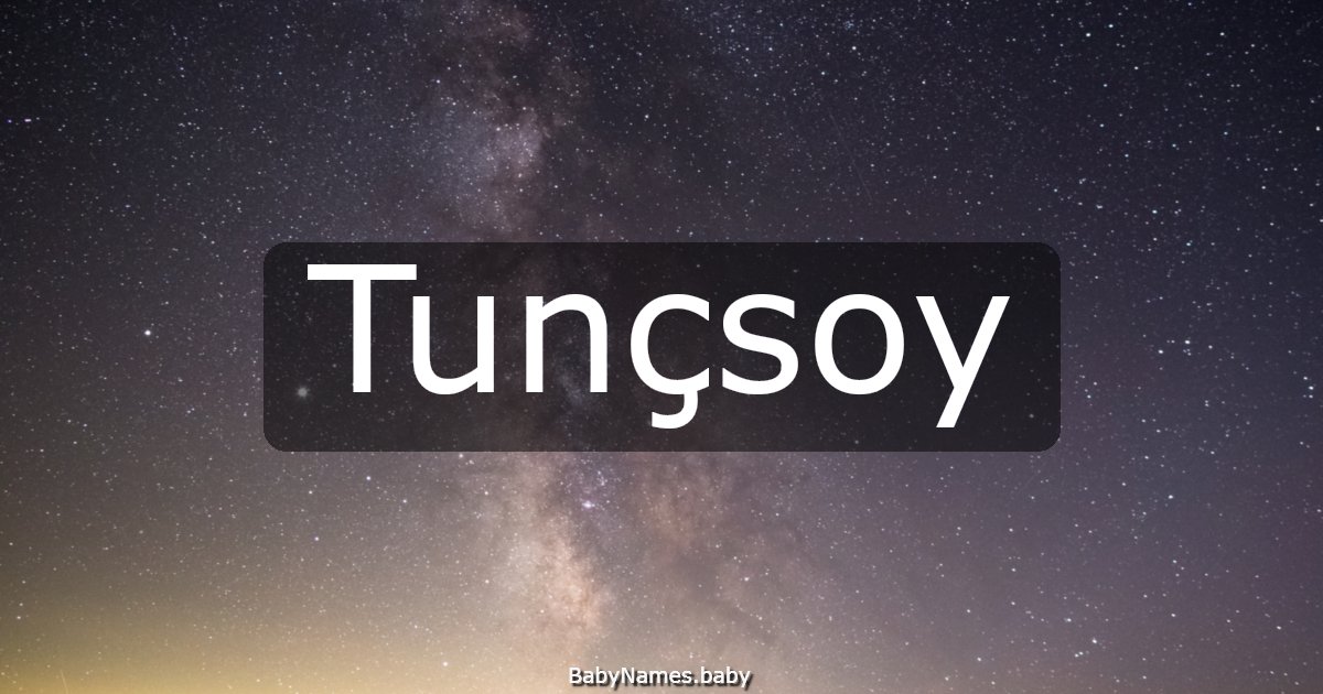 Tunçsoy