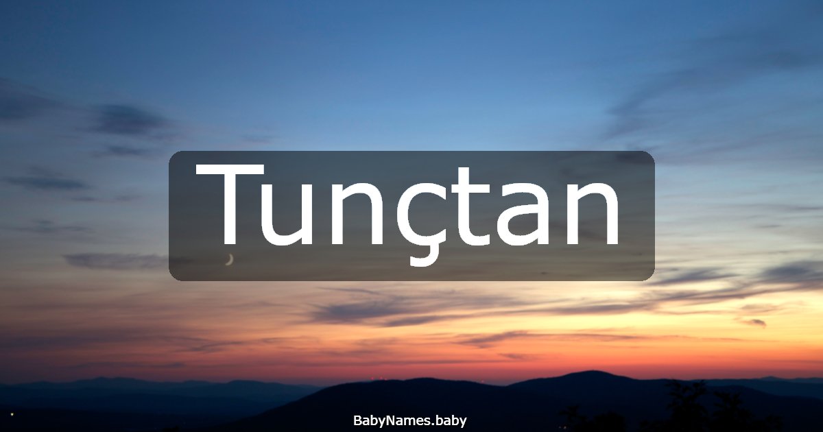Tunçtan