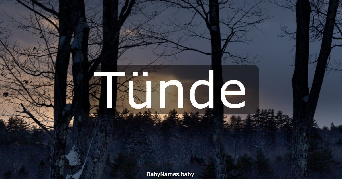 Tünde