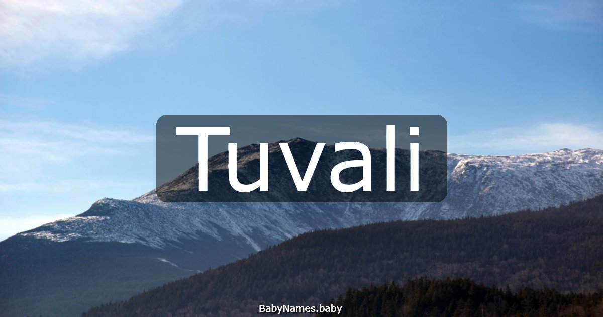 Tuvali