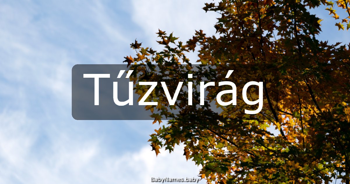 Tűzvirág