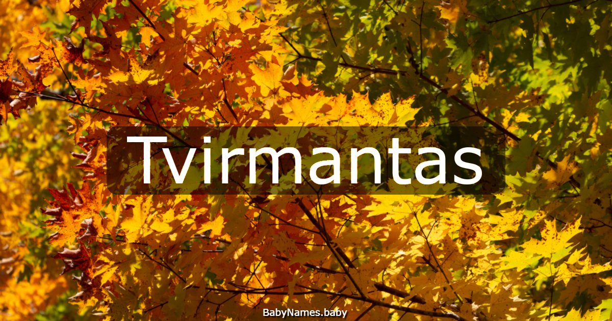 Tvirmantas