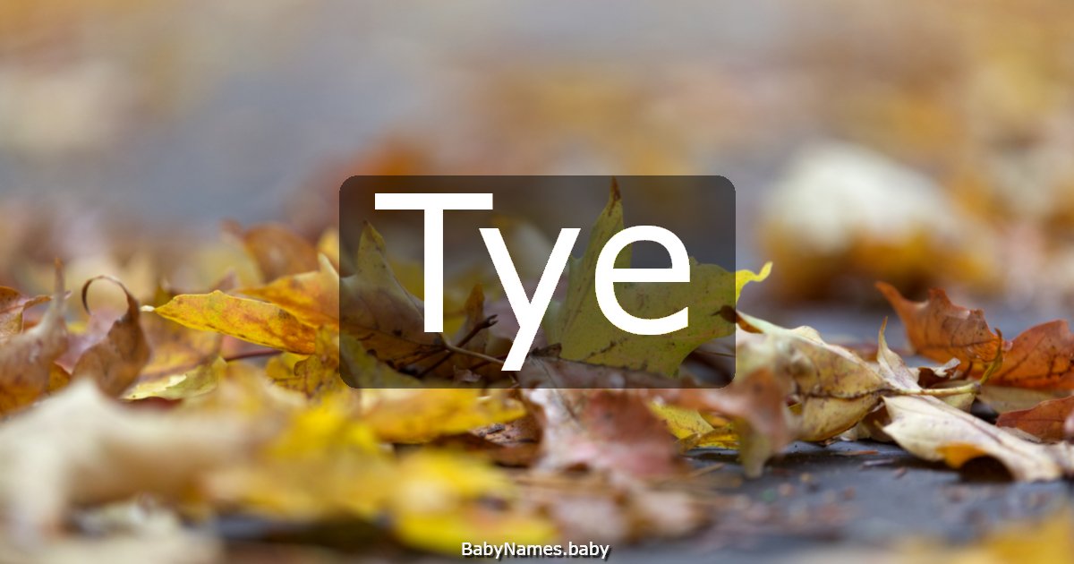Tye
