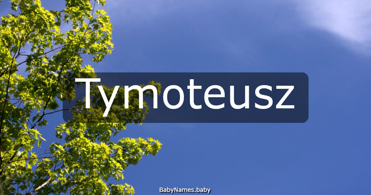 Tymoteusz