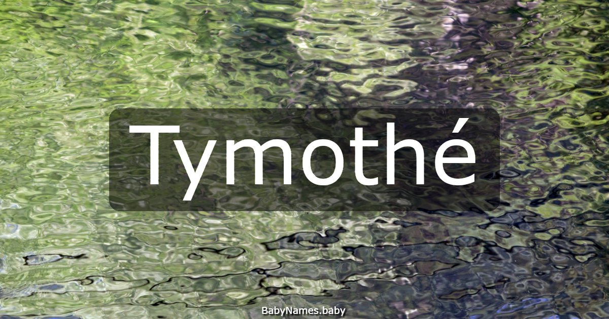 Tymothé