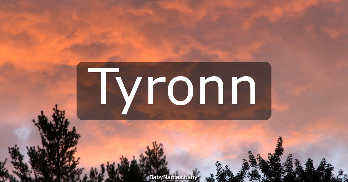 Tyronn