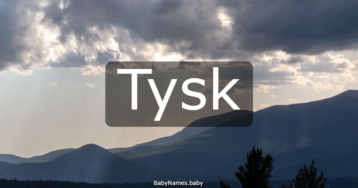 Tysk