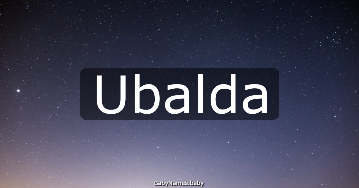 Ubalda