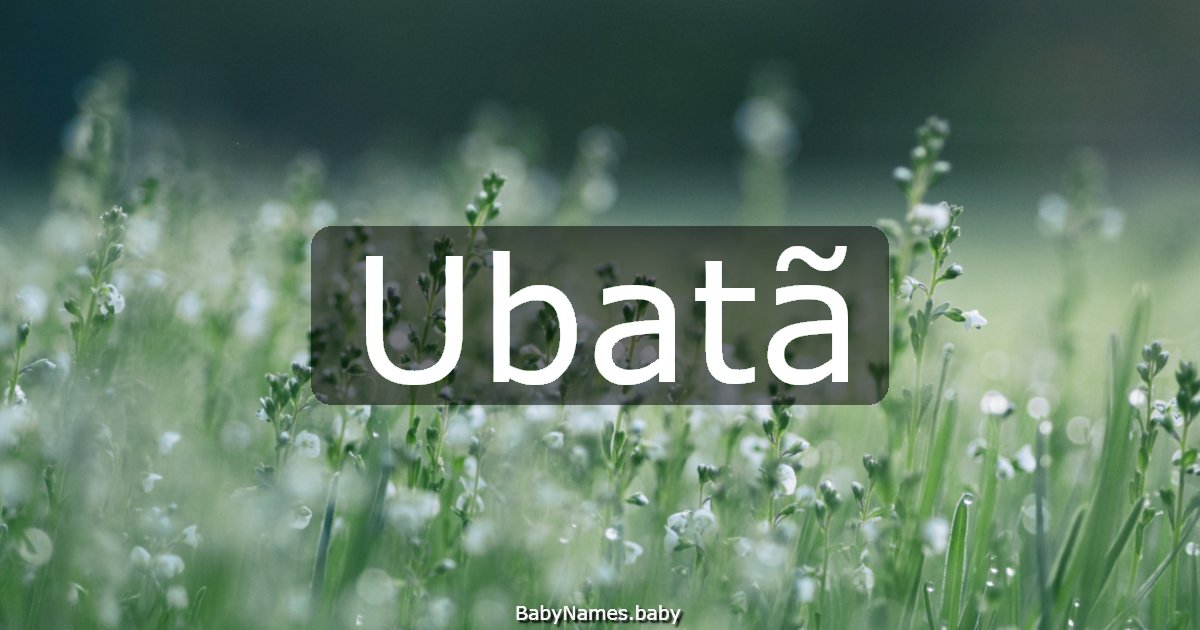 Ubatã