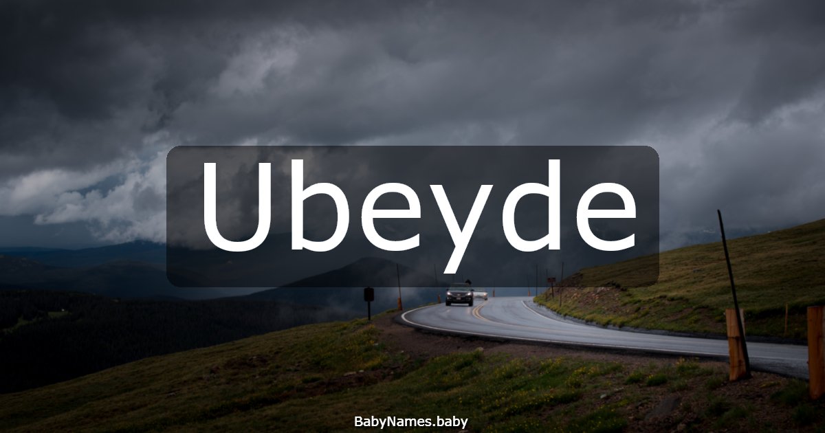 Ubeyde