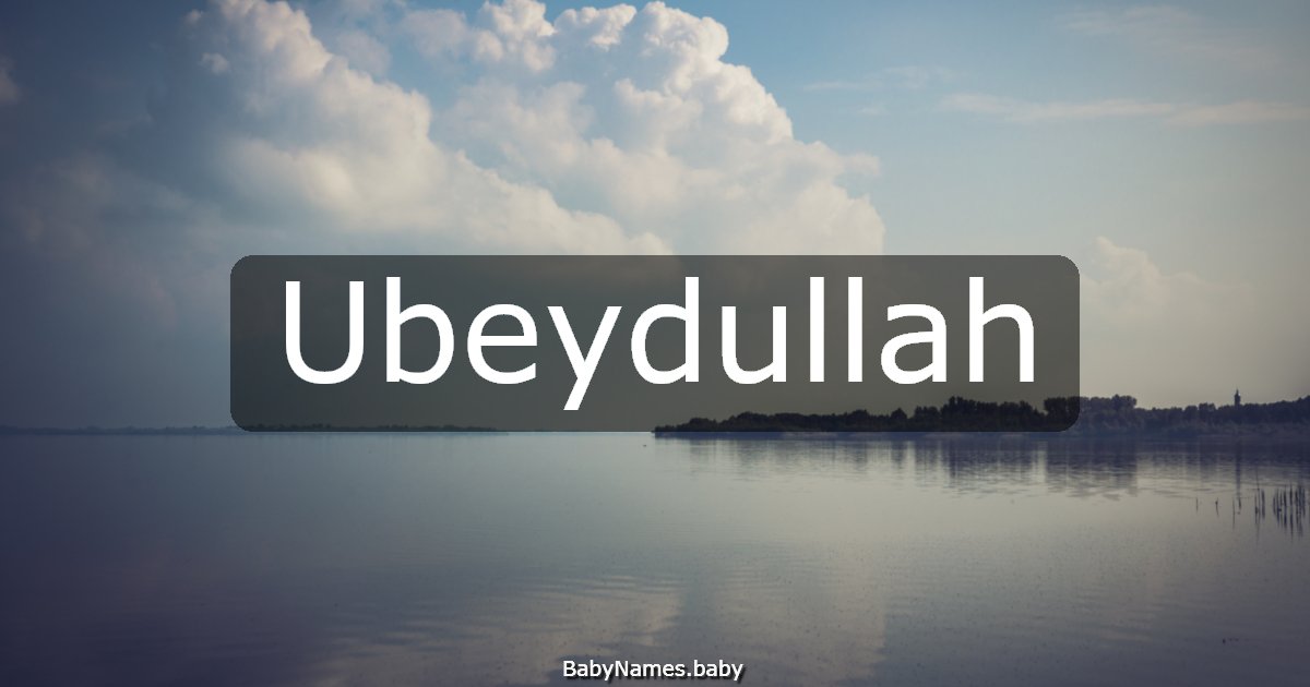 Ubeydullah