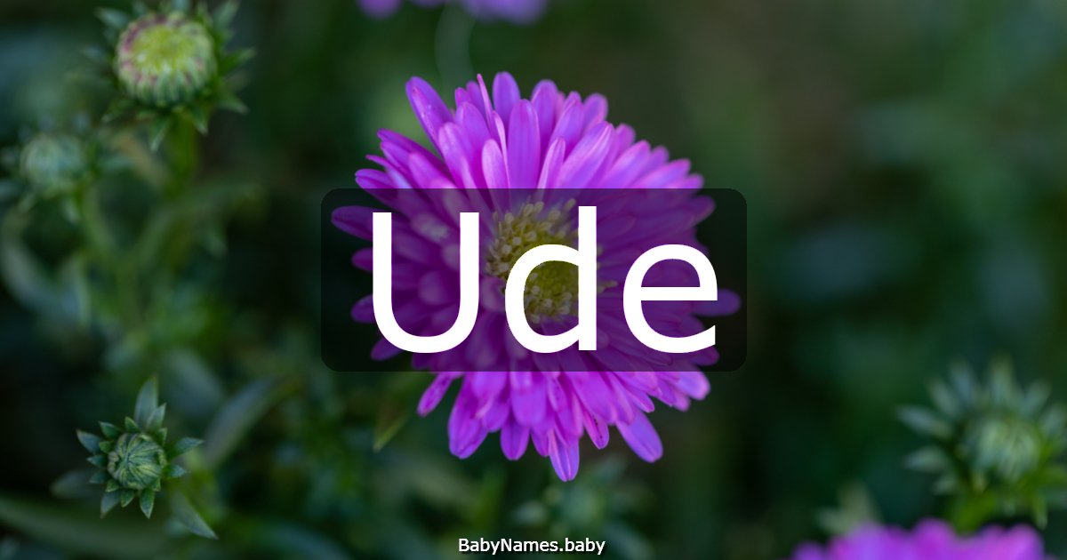 Ude
