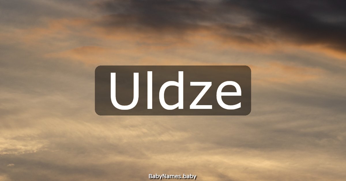 Uldze