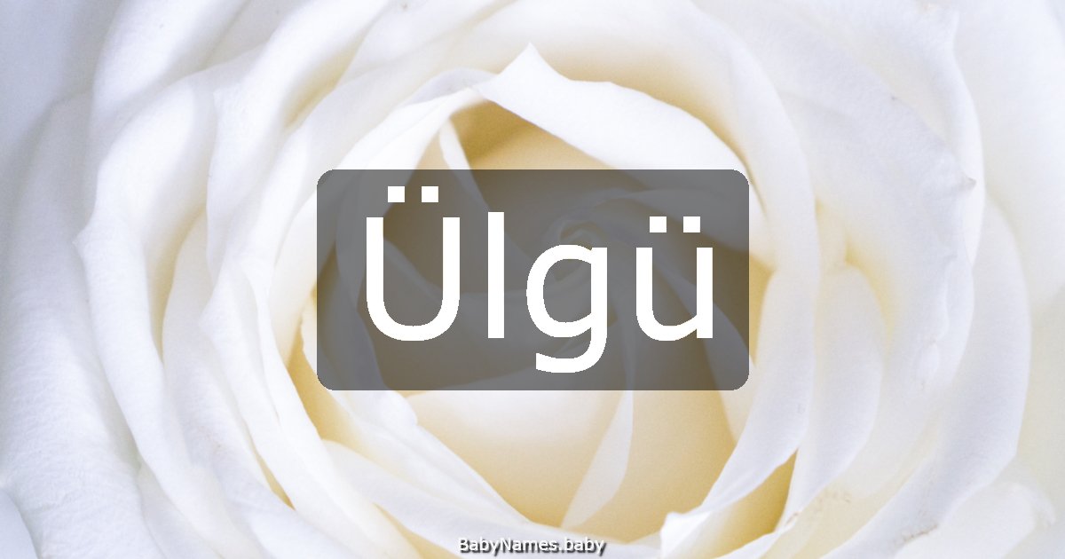 Ülgü