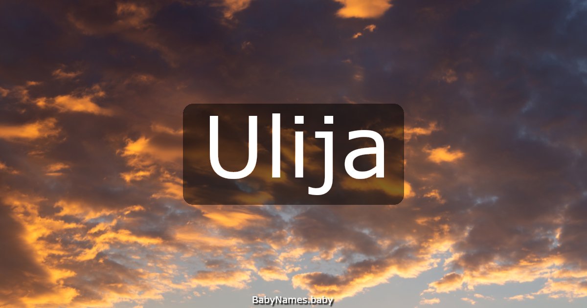 Ulija