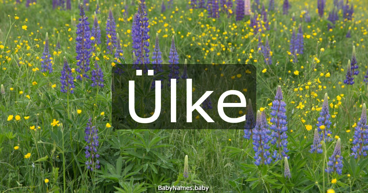 Ülke
