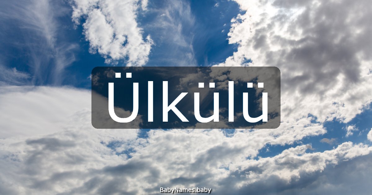 Ülkülü