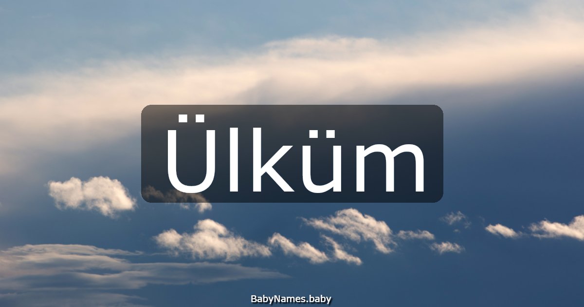 Ülküm