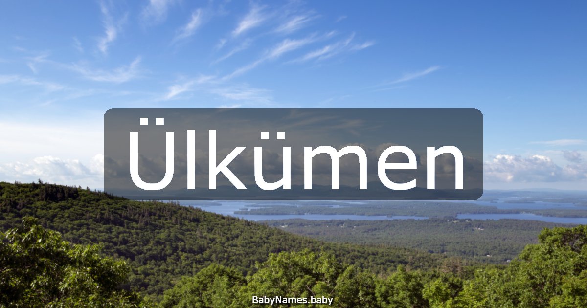 Ülkümen