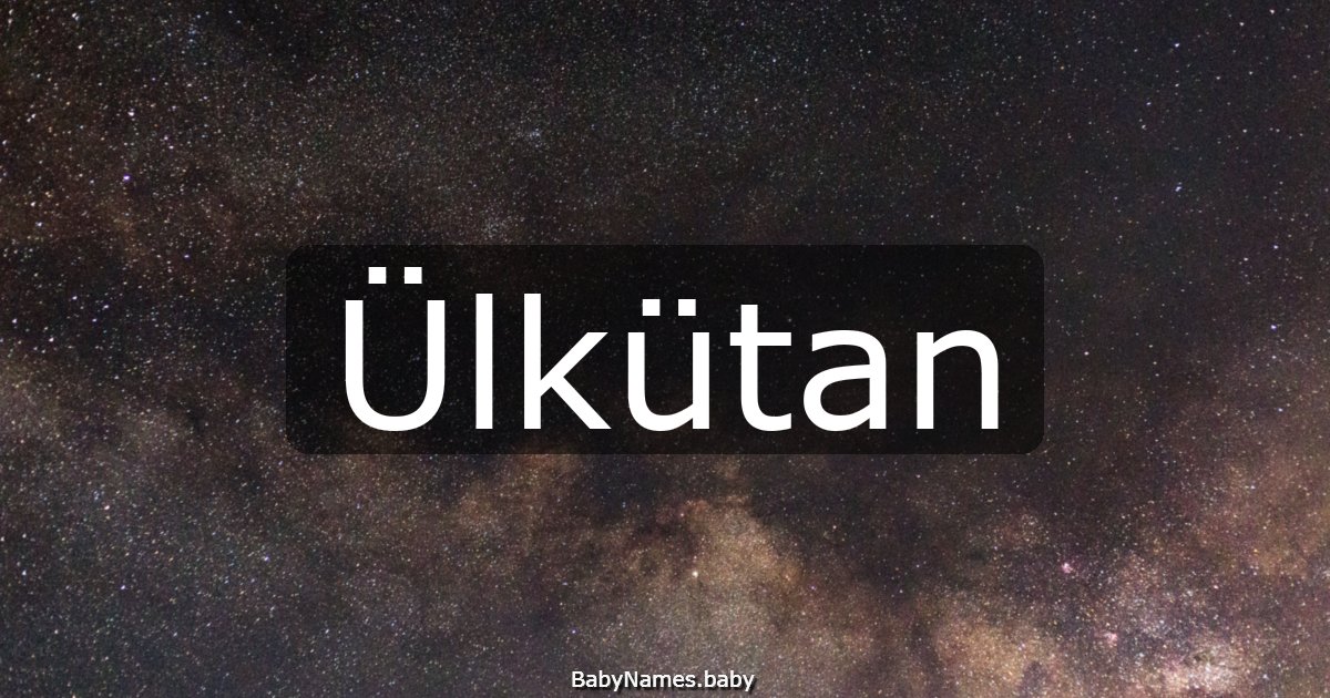 Ülkütan