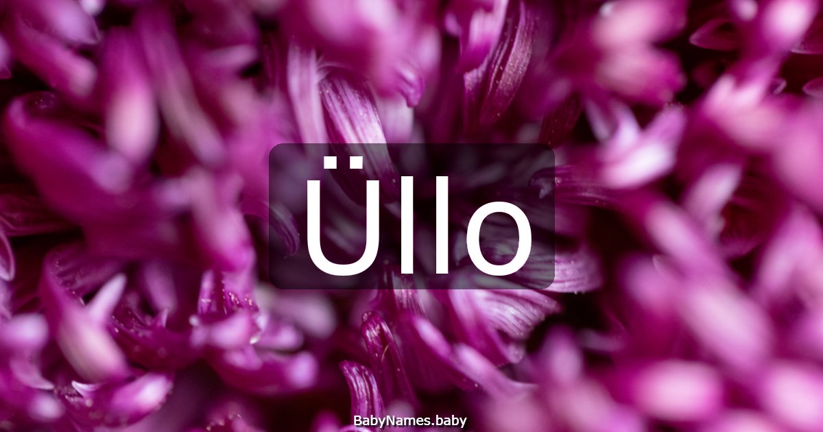 Üllo