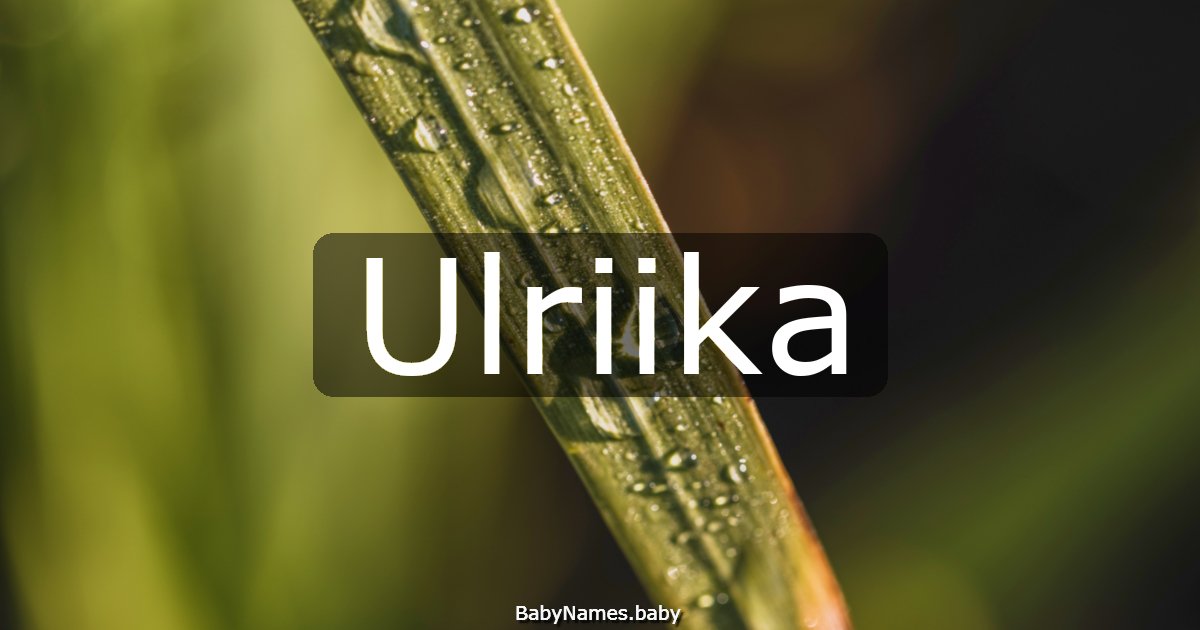 Ulriika