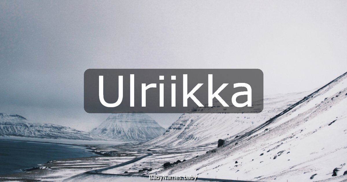Ulriikka