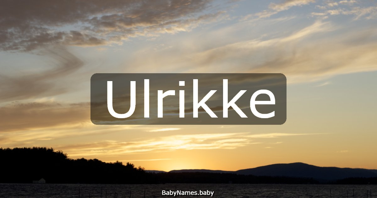 Ulrikke