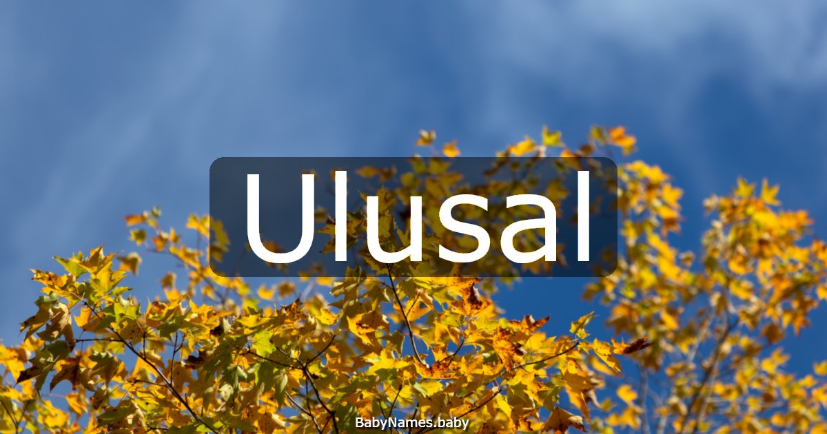 Ulusal