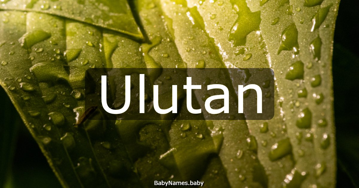 Ulutan