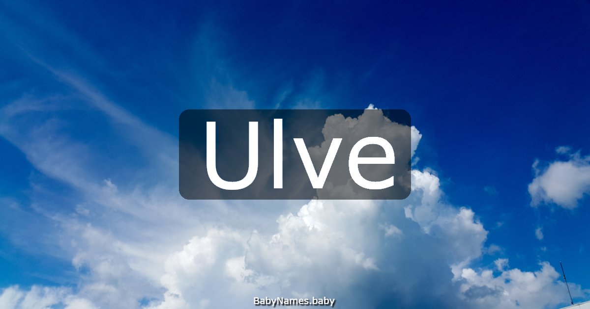 Ulve