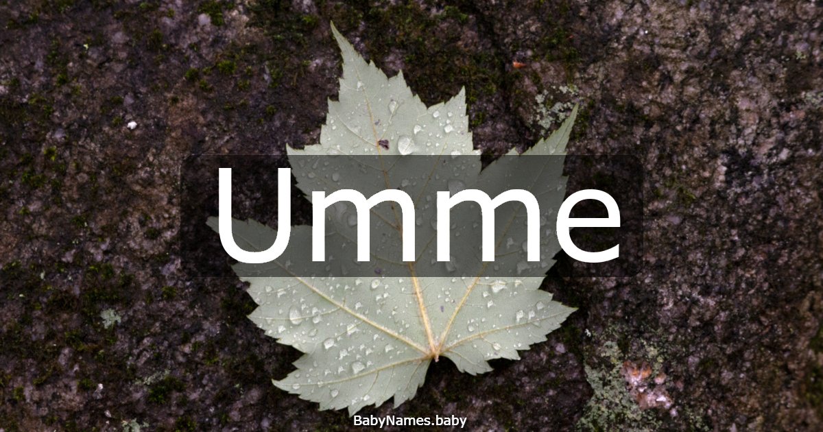 Umme