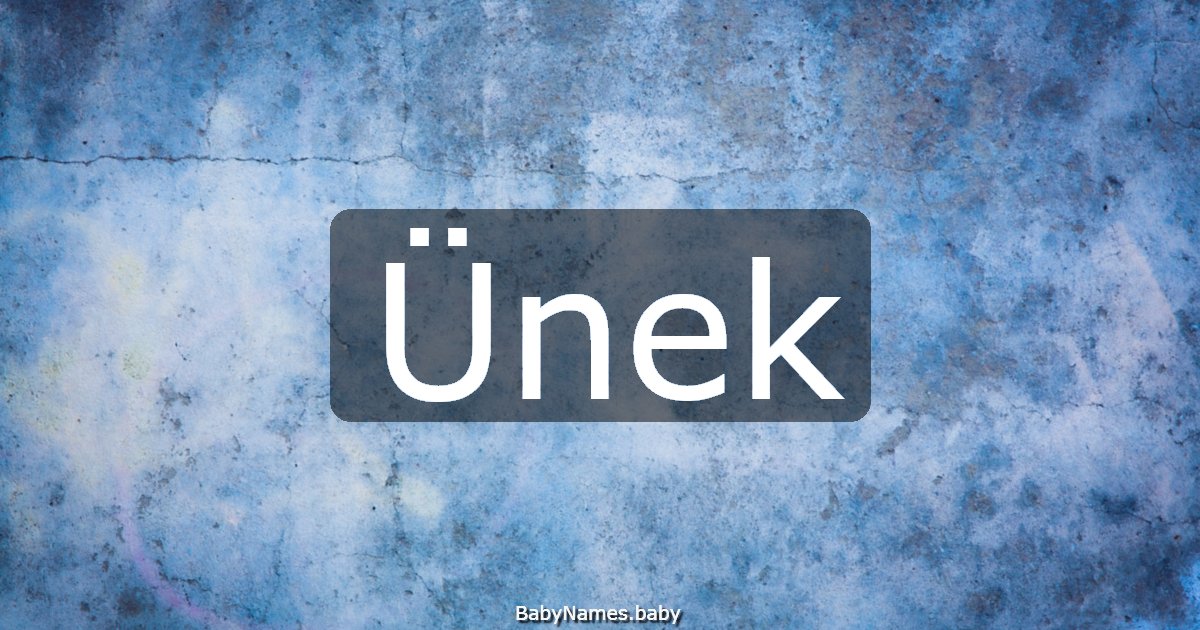 Ünek