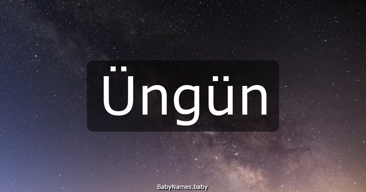 Üngün
