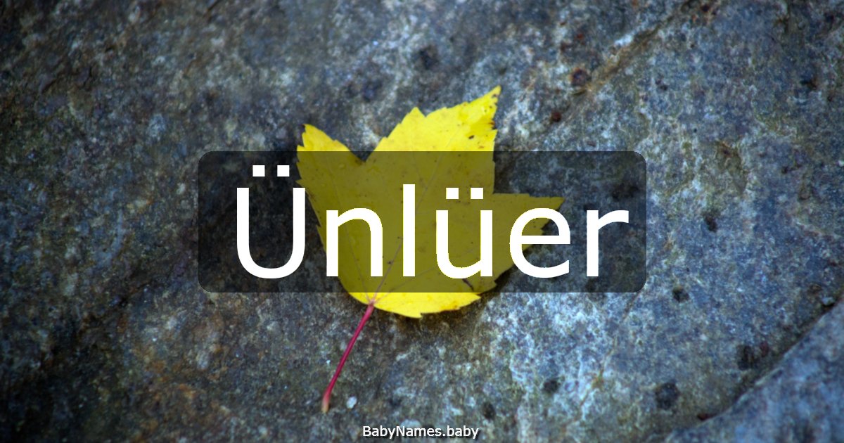 Ünlüer