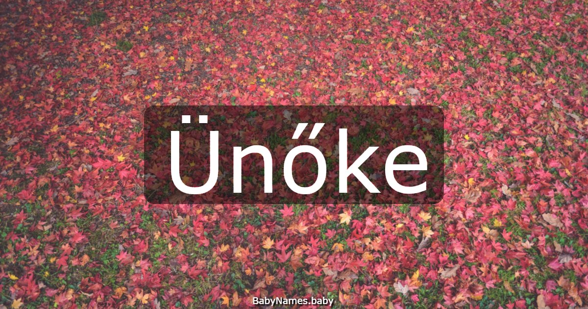 Ünőke