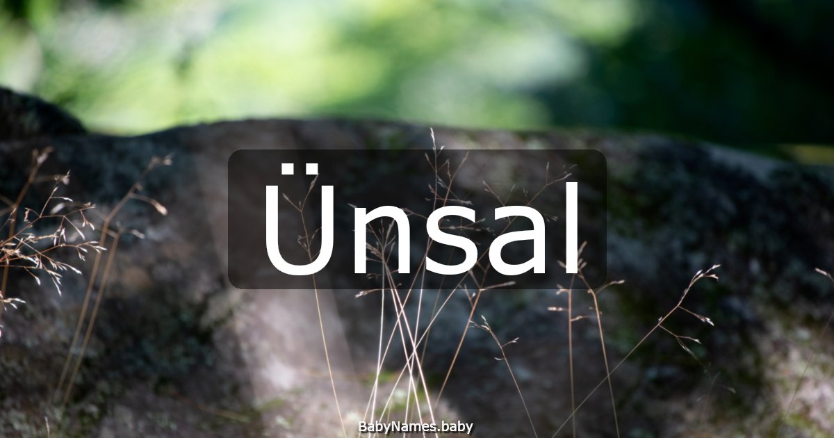Ünsal