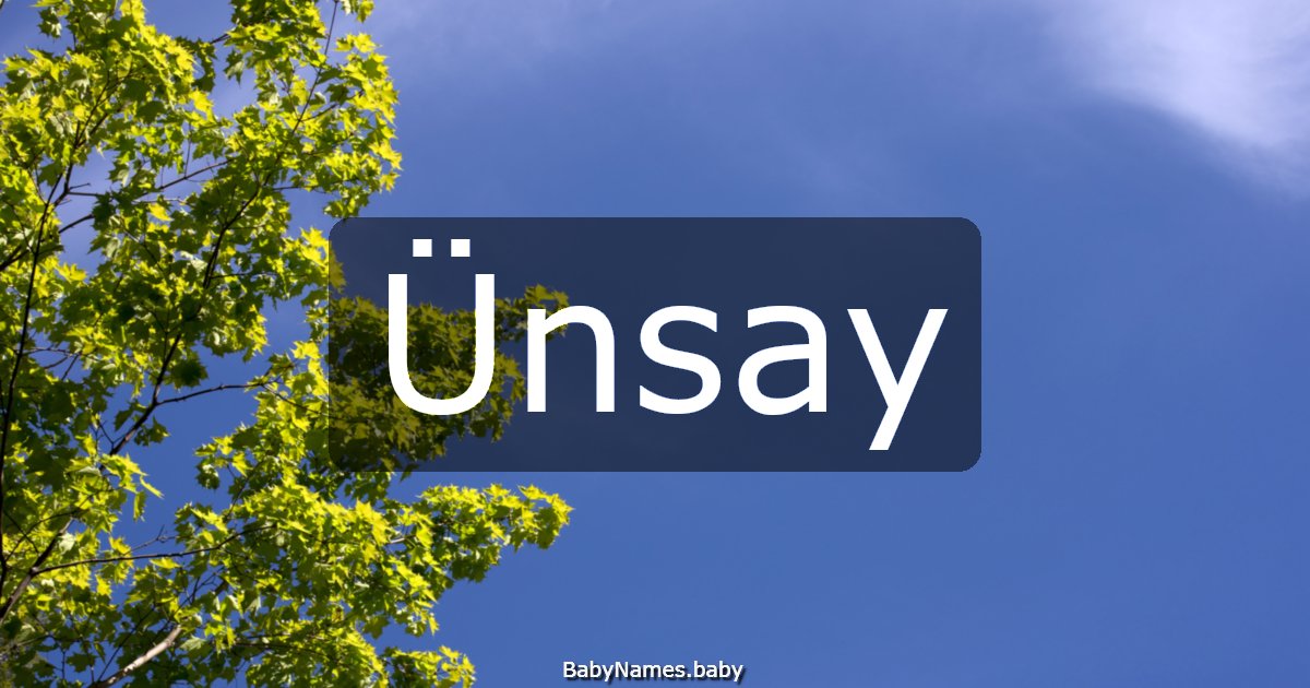 Ünsay