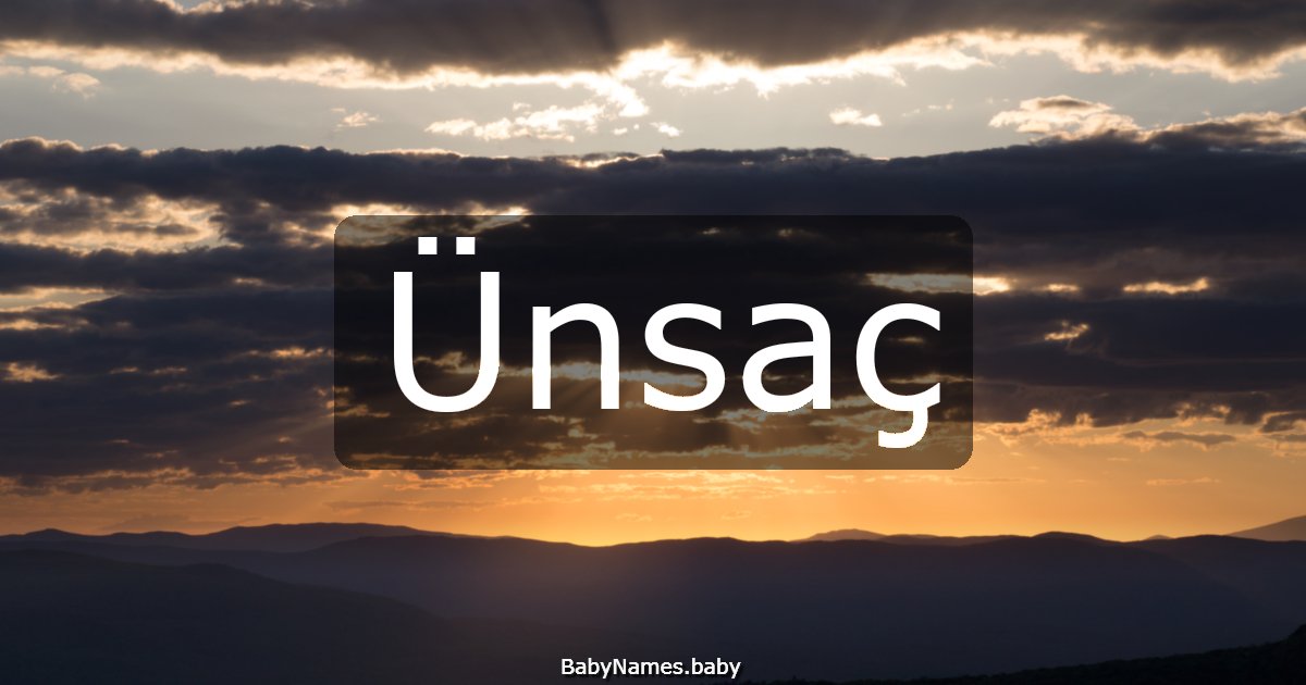 Ünsaç