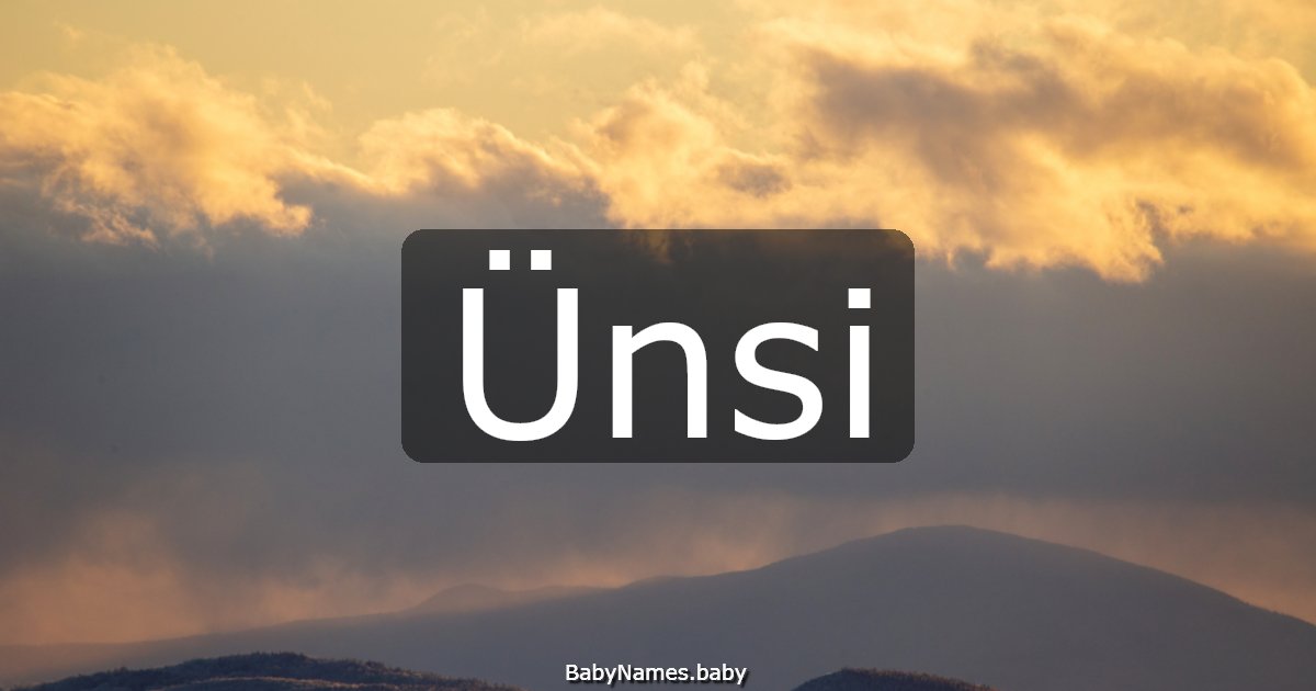 Ünsi