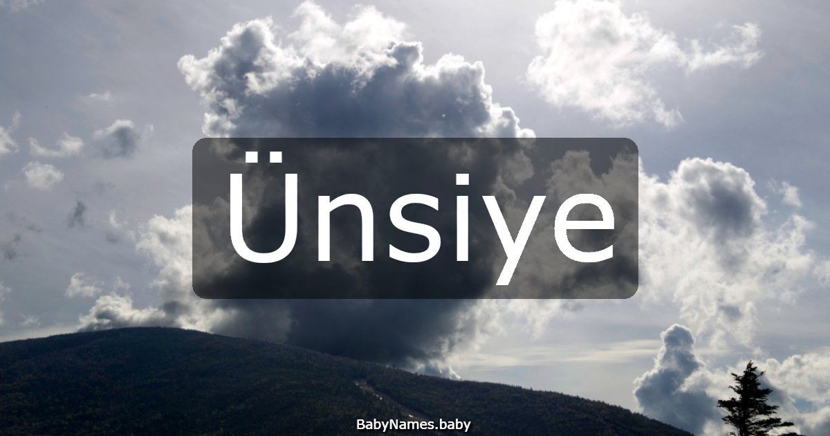 Ünsiye
