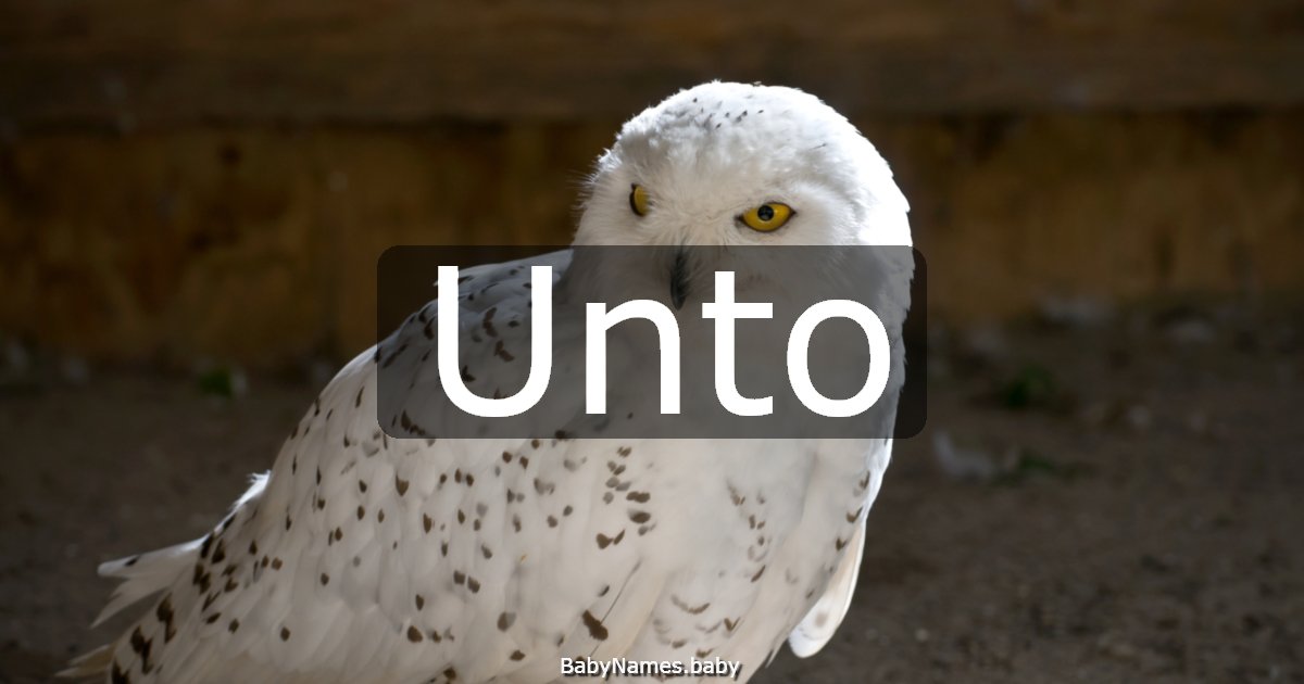 Unto