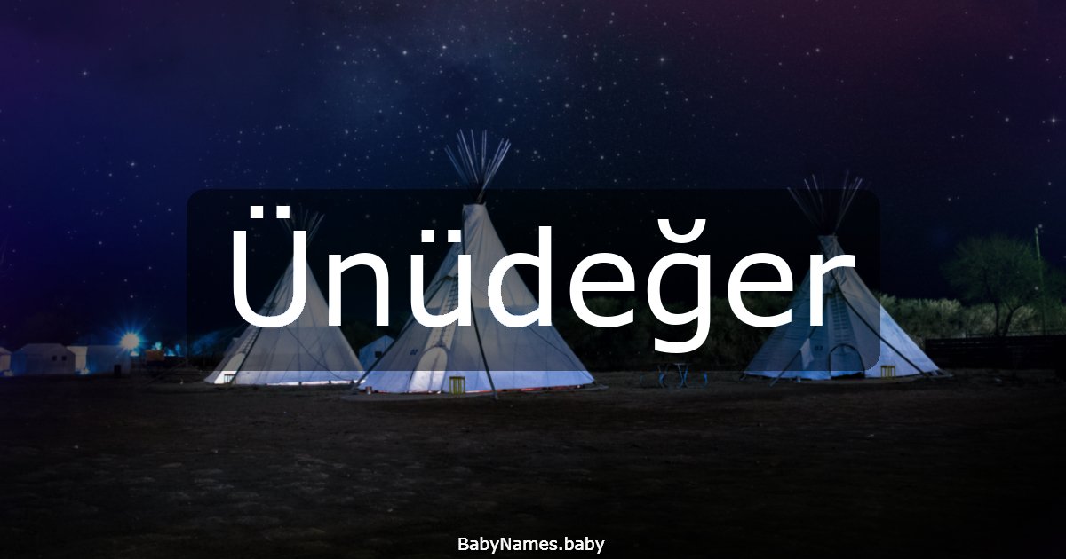 Ünüdeğer