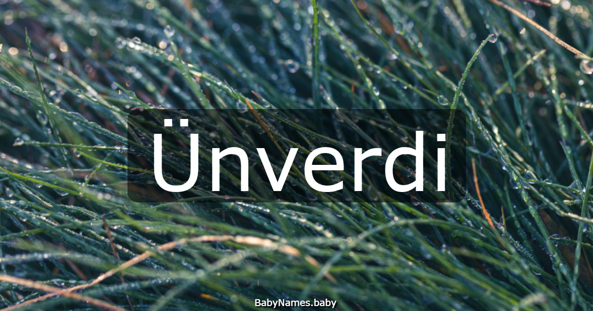 Ünverdi