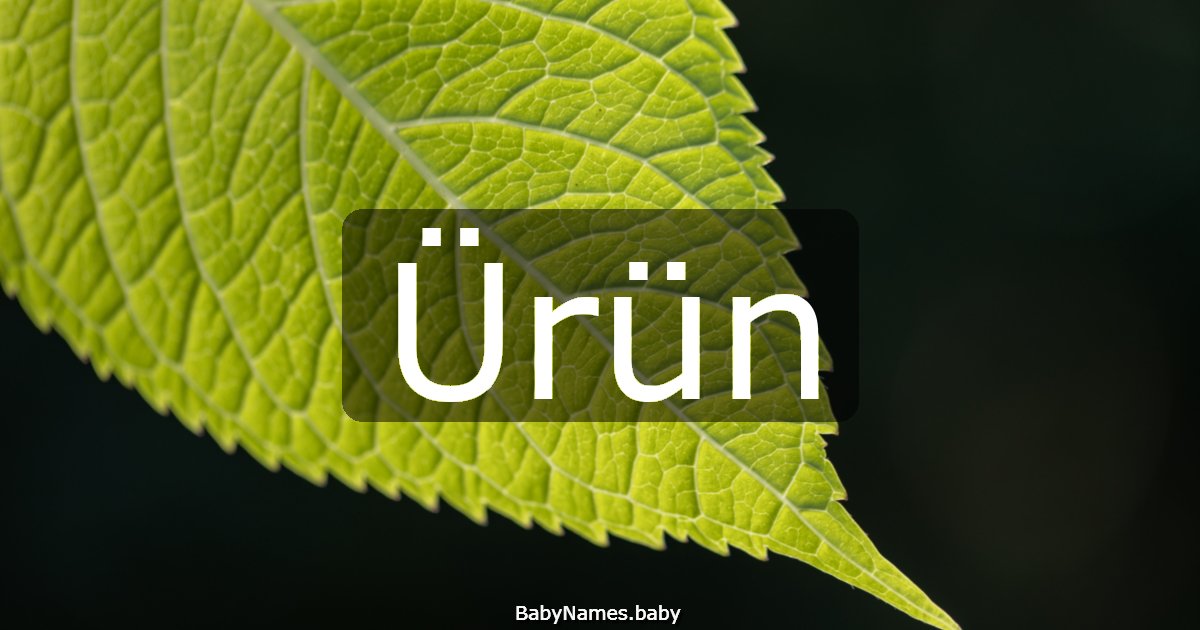 Ürün