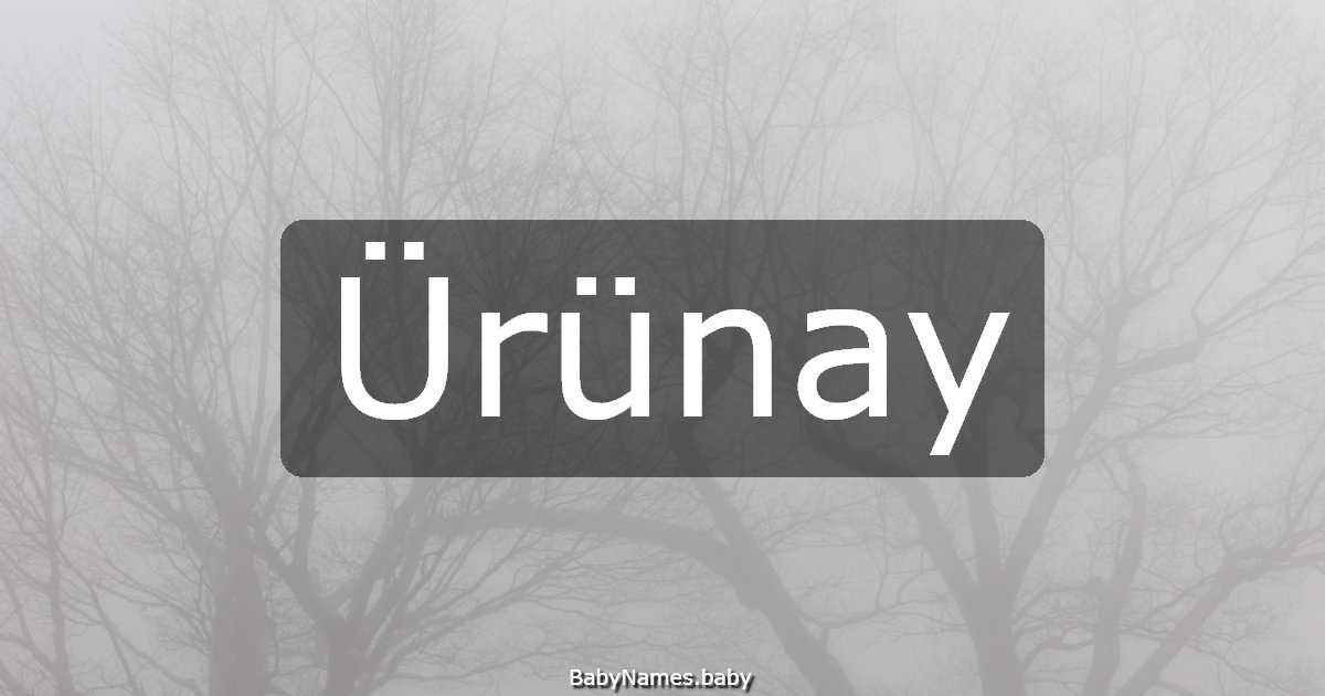 Ürünay